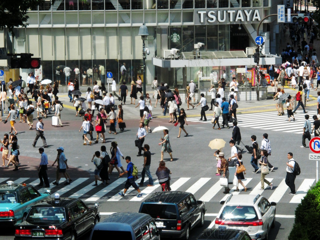 お勧めしたい渋谷の見どころ：スクランブル交差点